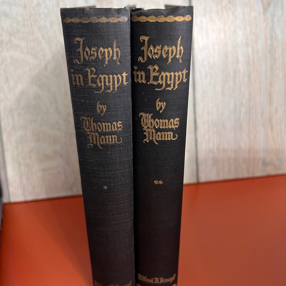 Joseph in Egypt Thomas Mann 1938 2 Volume Set Hardcover Alfred A Knopf 6th Print